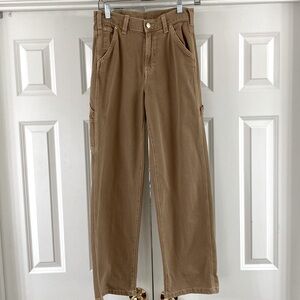 GAP CARPENTER JEANS. TAN. SZ 26/2. BARELY WORN!